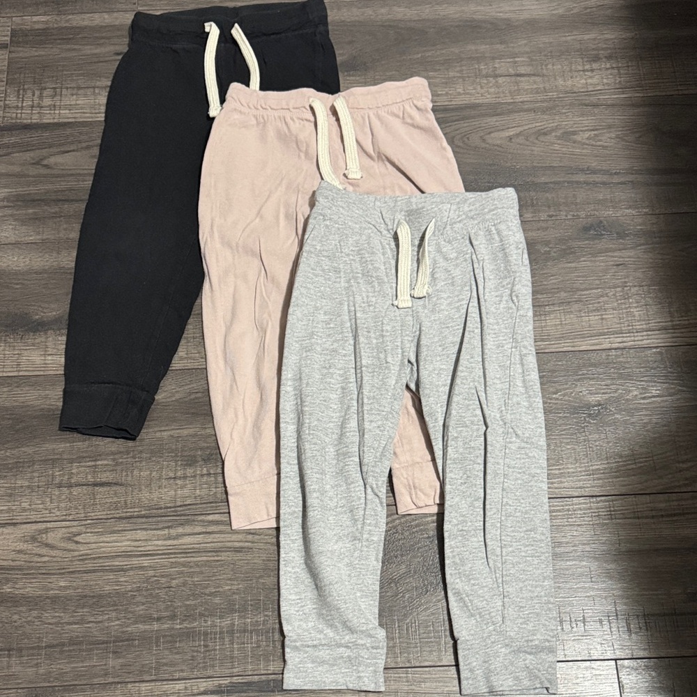 Old Navy Kids Jogger Pants Set - Black, Pink, Gray